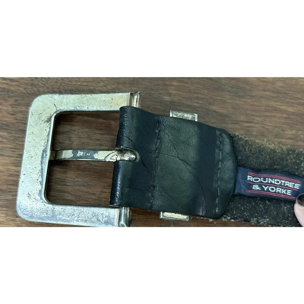 Roundtree & Yorke Special Issue No 75082 Black Leather Belt Size L/XL Jos A Bank
